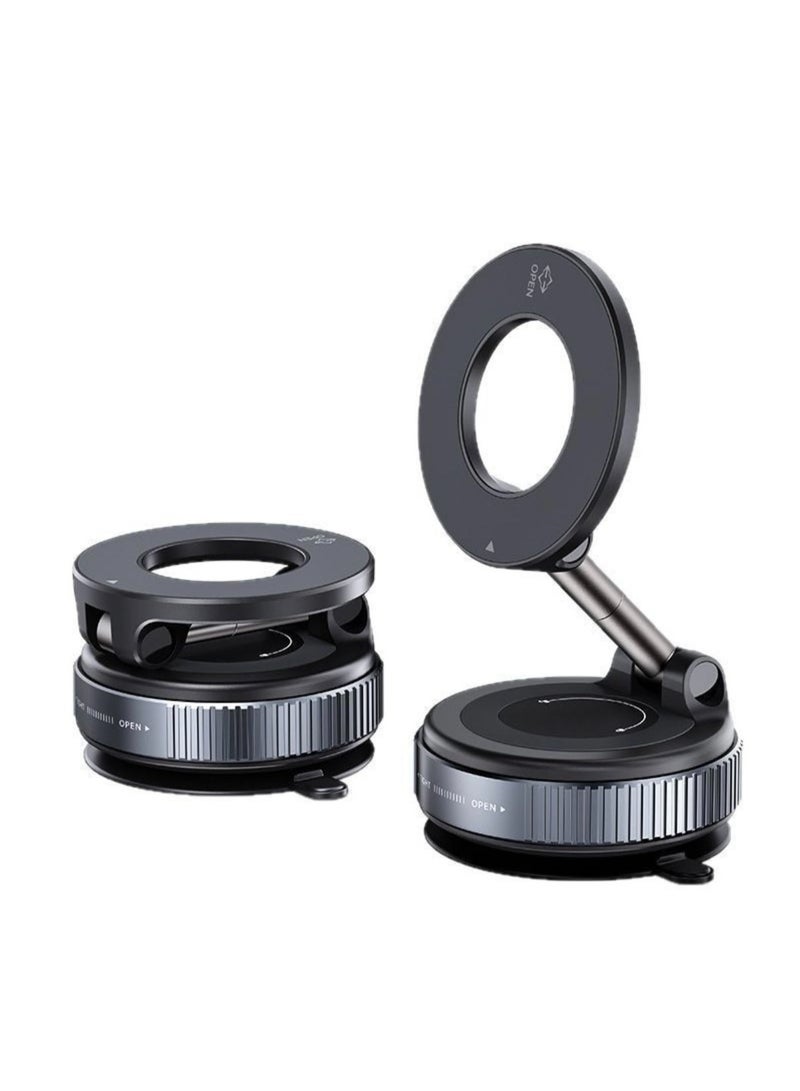 حامل هاتف سيارات Magsafe للملاحة، دوار 360° وقابل للطي، مزود بكأس شفط ومغناطيس، حامل هاتف صغير للسيارة مع حلقة مغناطيسية، مناسب للاستخدام في السيارة/المكتب/المرآة الخلفية والأسطح الملساء الأخرى - Image 5